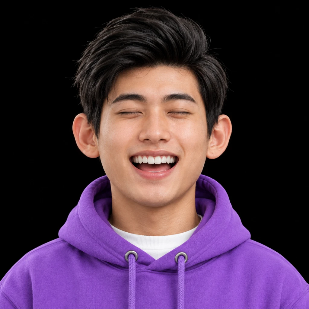 Realistic portrait generated from the 3D cartoon avatar